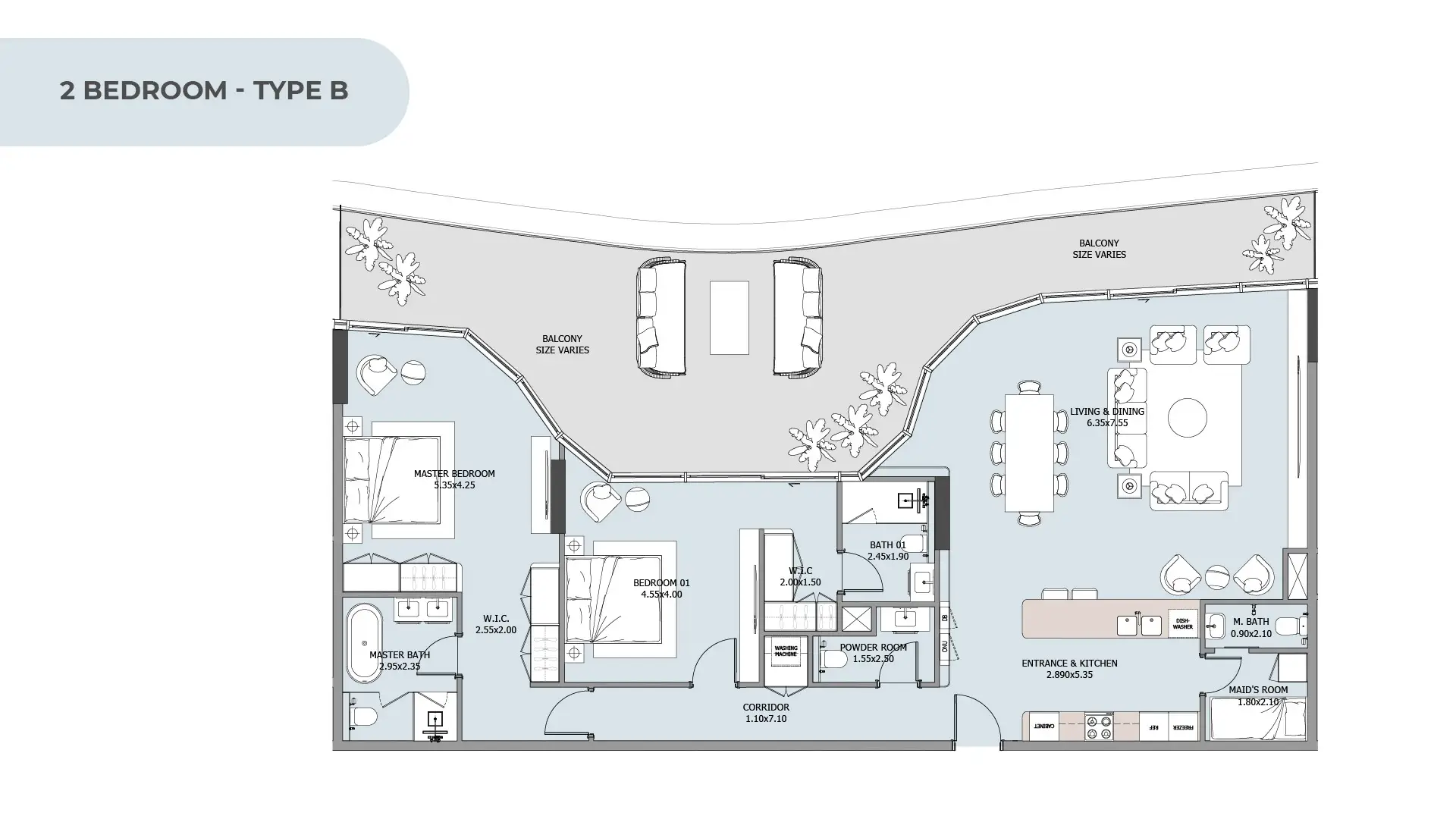 2 BR - Type B